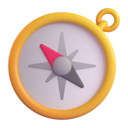 Compass icon representing campervan travel tips